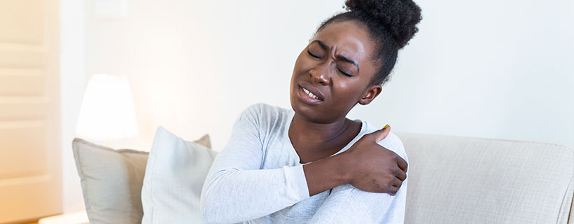 patient needing shoulder pain in need of shockwave therapy in Sacramento